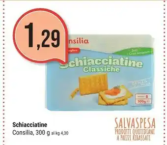 Supermercati Gulliver Consilia Schiacciatine offerta