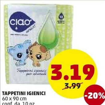 PENNY Tappetini Igienici offerta