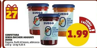 PENNY Zuegg Albicocche Zero Zuccheri Aggiunti 220 G(ml) offerta