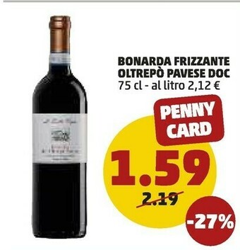PENNY Bonarda Frizzante Oltrepo Pavese Doc offerta