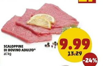 PENNY Scaloppine Di Bovino Adulto offerta