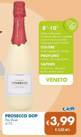 MD Discount PROSECCO DOP Pas Dose cl 75 offerta