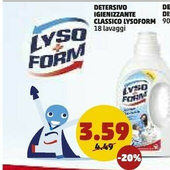 PENNY Lysoform Detersivo Igienizzante Classico offerta