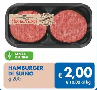 MD Discount HAMBURGER DI SUINO g 200 offerta