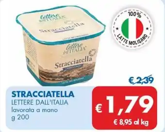 MD Discount STRACCIATELLA LETTERE DALL'ITALIA lavorata a mano g 200 offerta