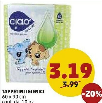 PENNY Tappetini Igienici offerta