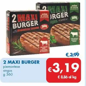 2 MAXI BURGER piemontese angus g 360