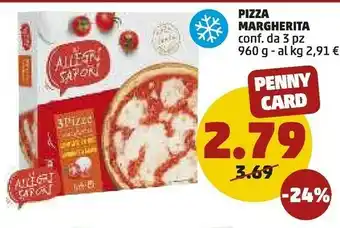PENNY Gli allegri sapori Pizza Margherita 960 G offerta