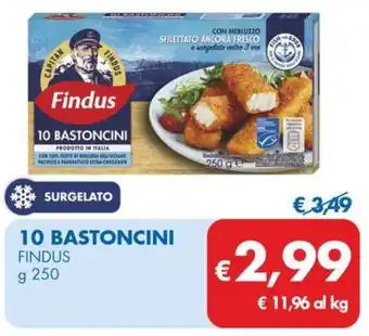 MD Discount 10 BASTONCINI FINDUS g 250 offerta