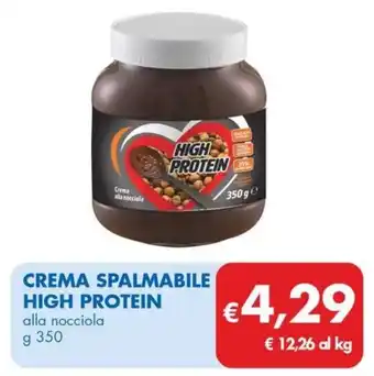 MD Discount CREMA SPALMABILE HIGH PROTEIN alla nocciola g 350 offerta