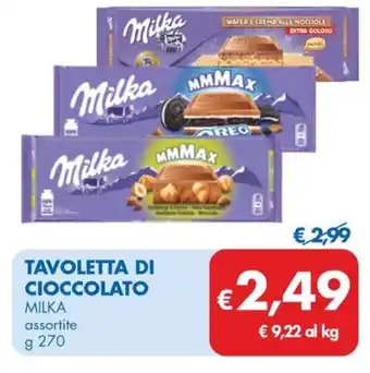 MD Discount TAVOLETTA DI CIOCCOLATO MILKA assortite g 270 offerta