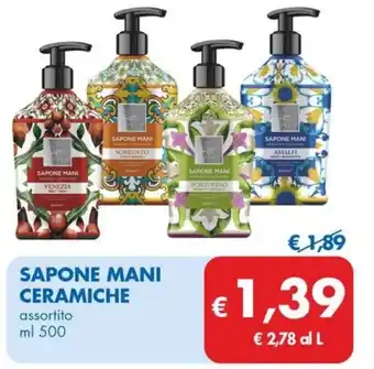 MD Discount SAPONE MANI CERAMICHE assortito ml 500 offerta