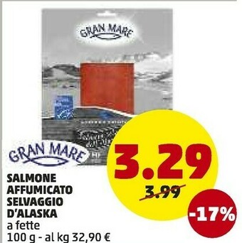 PENNY Gran mare Salmone Affumicato Selvaggio D'Alaska offerta
