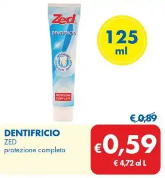 MD Discount DENTIFRICIO ZED protezione completa offerta