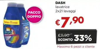 Acqua & Sapone DASH lavatrice 2x21 lavaggi offerta