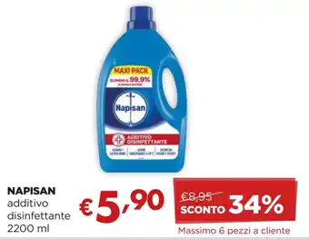 Acqua & Sapone NAPISAN additivo disinfettante 2200 ml offerta
