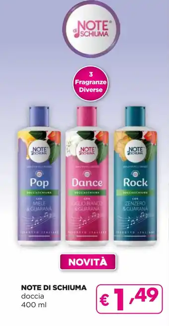 Acqua & Sapone NOTE DI SCHIUMA doccia 400 ml offerta