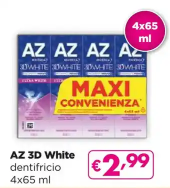Acqua & Sapone AZ 3D White dentifricio 4x65 ml offerta