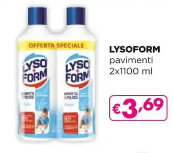Acqua & Sapone LYSOFORM pavimenti 2x1100 ml offerta