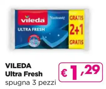 Acqua & Sapone VILEDA Ultra Fresh spugna 3 pezzi offerta