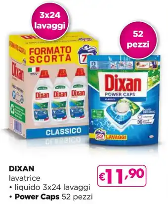 Acqua & Sapone DIXAN lavatrice • liquido 3x24 lavaggi • Power Caps 52 pezzi offerta