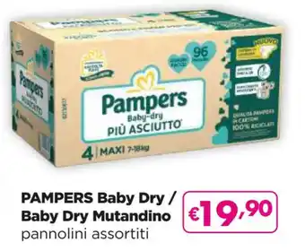 Acqua & Sapone PAMPERS Baby Dry/ Baby Dry Mutandino pannolini assortiti offerta