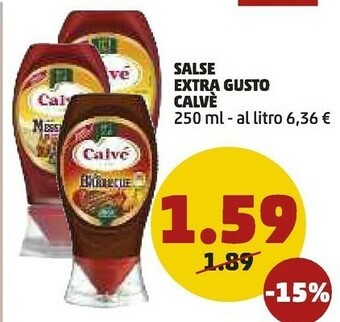 PENNY Calvè Salsa Barbecue Extra Gusto 250 G(ml) offerta