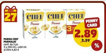 PENNY Parmalat Panna Chef 600 G(ml) offerta
