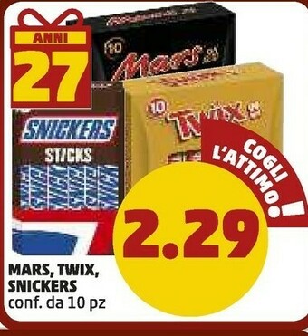 PENNY Mars , Twix, Snickers offerta