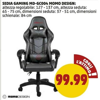 Momo Design MD-GC004 Sedia Gaming