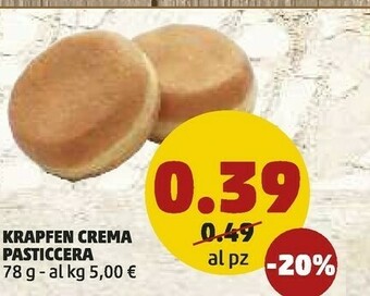 PENNY Krapfen Crema Pasticceria offerta