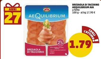 PENNY Aia Bresaola Di Tacchino Aequilibrium offerta