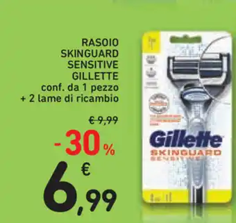 Gillette Rasoio Skinguard 1 pezzo + 2 lame
