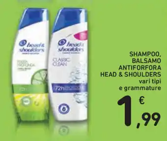 Spazio Conad Head & Shoulders Shampoo, Balsamo Antiforfora offerta