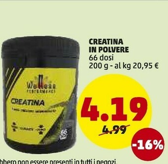 Creatina In Polvere 66 Dosi