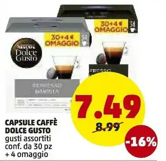 PENNY Nestlè Capsule Caffe Dolce Gusto offerta