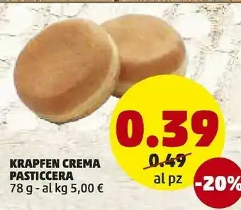 PENNY Kreppen Crema Pasticceria 78 G offerta