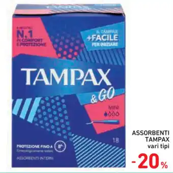 Spazio Conad -20% Tampax Assorbenti offerta