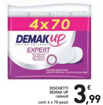 Spazio Conad Demak Up Dischetti 4x70 pezzi offerta