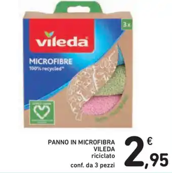 Spazio Conad Vileda Panno in Microfibra 3 pezzi offerta