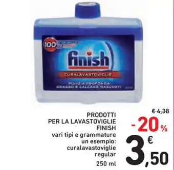 Spazio Conad -20% Finish Prodotti per La Lavastoviglie 250ml offerta