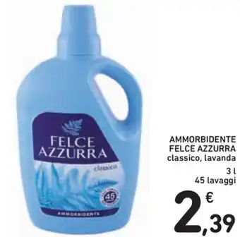 Spazio Conad Felce Azzurra Ammorbidente 45 lavaggi 3l offerta