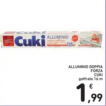 Spazio Conad Cuki Alluminio Doppia Forza 16m offerta