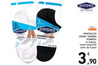 Spazio Conad Pompea Minicalza Uomo/ Donna 3 paia offerta