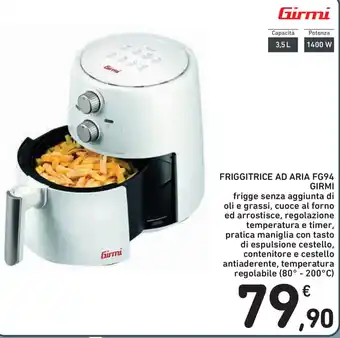 Spazio Conad Girmi Friggitrice Ad Aria FG94 offerta