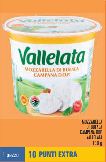 Spazio Conad Vallelata Mozzarella di Bufala Campana Dop 180g offerta
