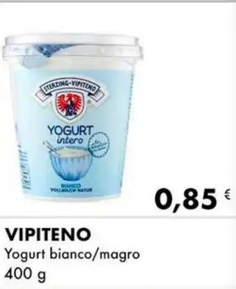 Iper Tosano VIPITENO Yogurt bianco/magro 400 g offerta