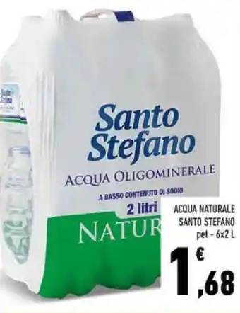Conad Superstore ACQUA NATURALE SANTO STEFANO pet - 6x2 L offerta