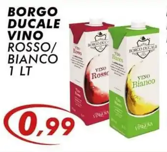 BORGO DUCALE VINO ROSSO/ BIANCO 1 LT