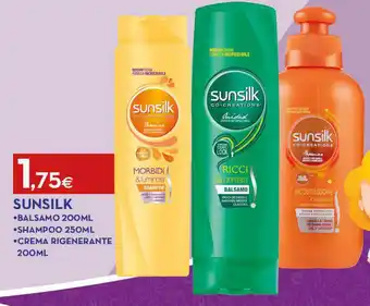 Proshop SUNSILK BALSAMO 200ML - SHAMPOO 250ML - CREMA RIGENERANTE 200ML offerta